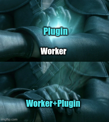 Kadaj from Final Fantasy VII: Advent Children with glowing materia in
    his hand representing plugins